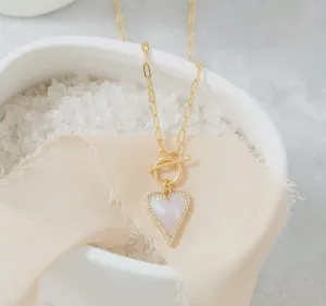Mother of Pearl Toggle Necklace