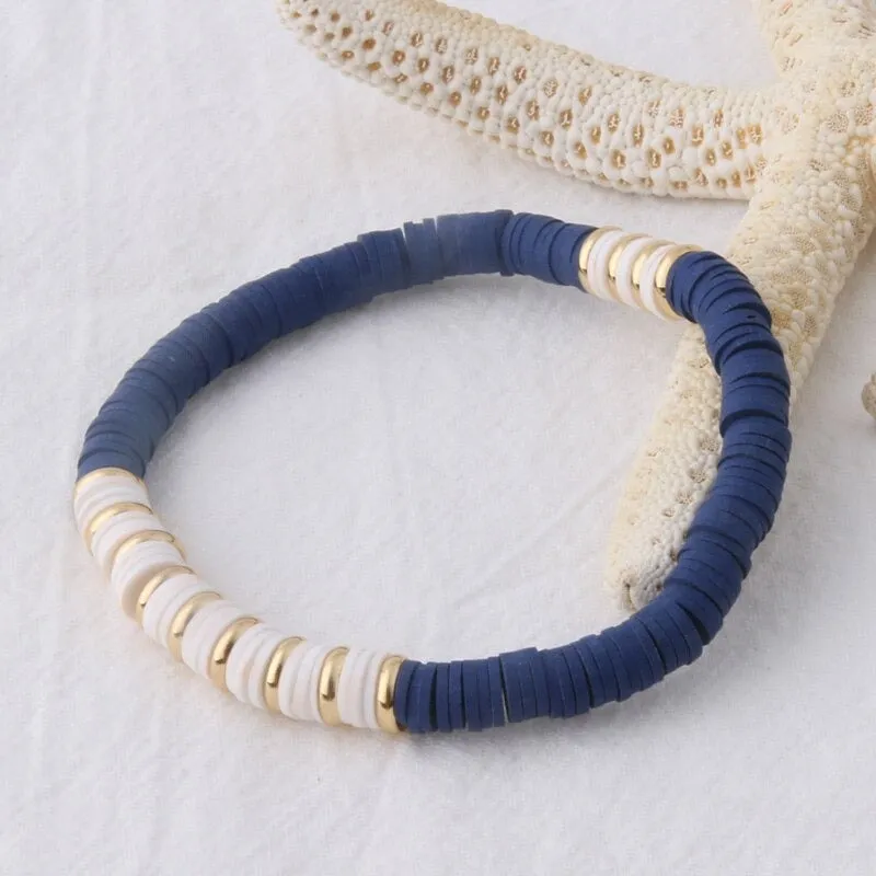 Multicolor Bohemian Summer Disc Beads Bracelets and Necklaces