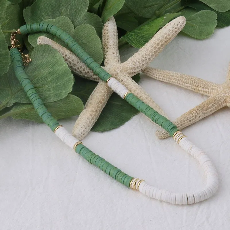 Multicolor Bohemian Summer Disc Beads Bracelets and Necklaces