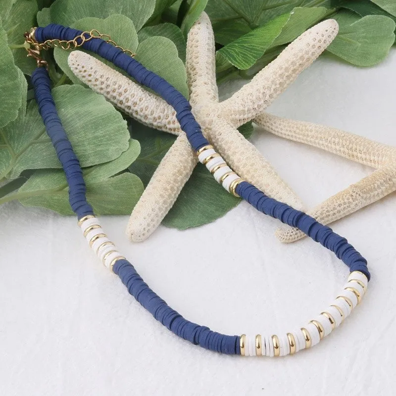 Multicolor Bohemian Summer Disc Beads Bracelets and Necklaces