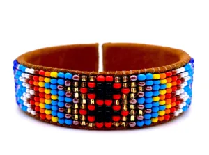 Multicolor Leather Cuff Bracelet (S)