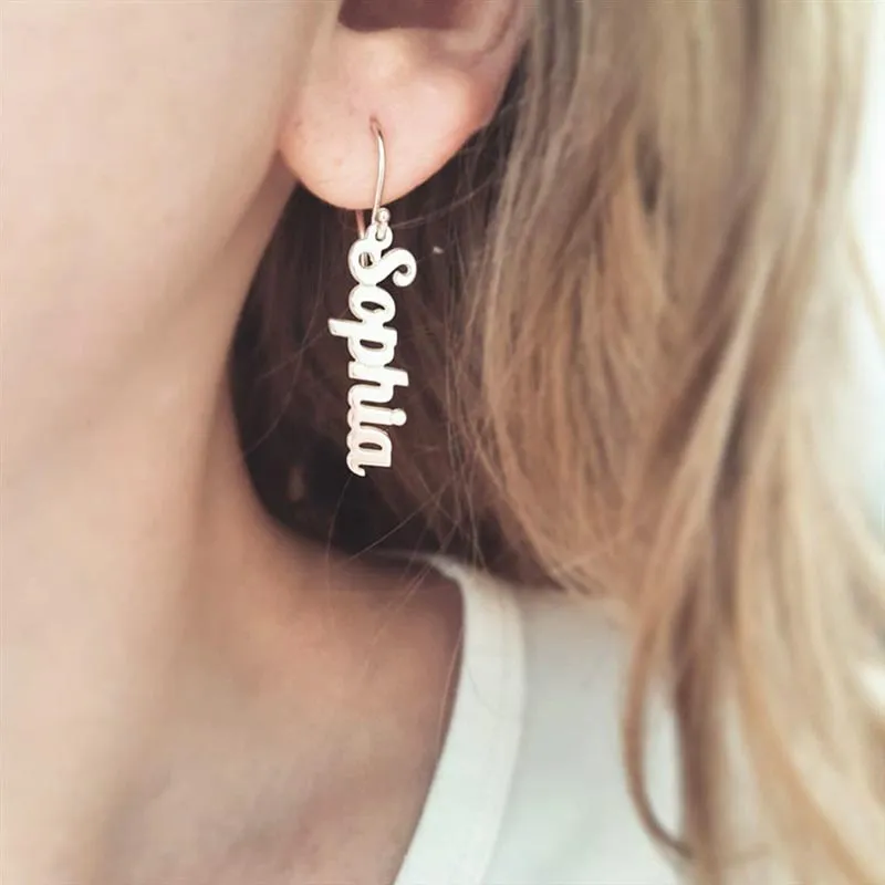 My name earrings