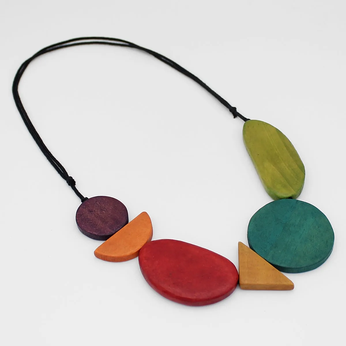Nalani Multi Color Artful Wood Necklace