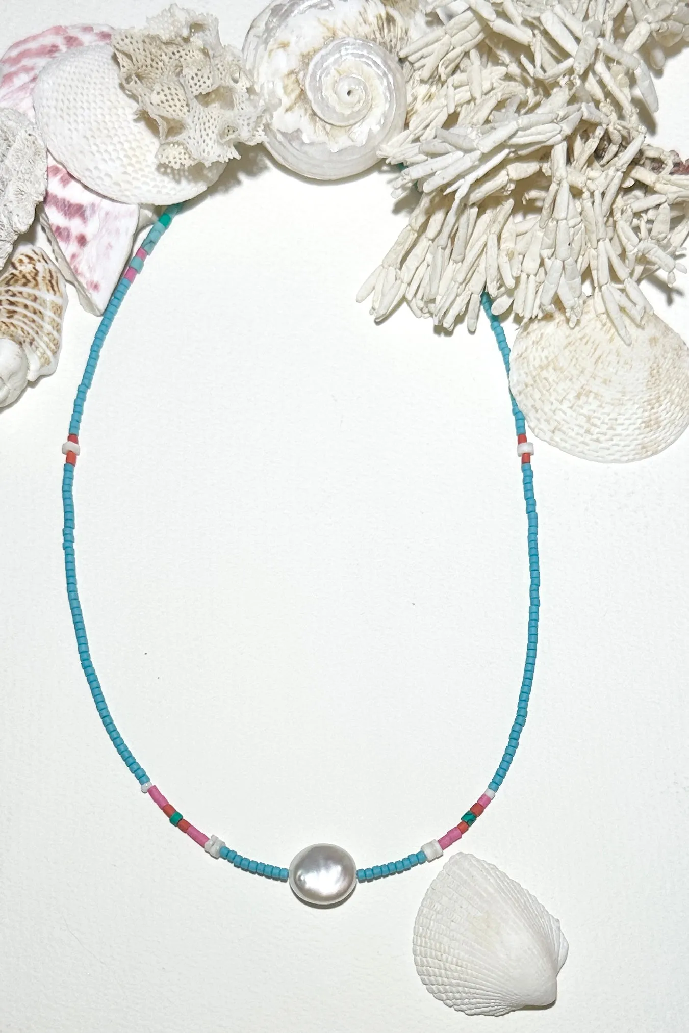 Necklace Cay Island Coin Pearl
