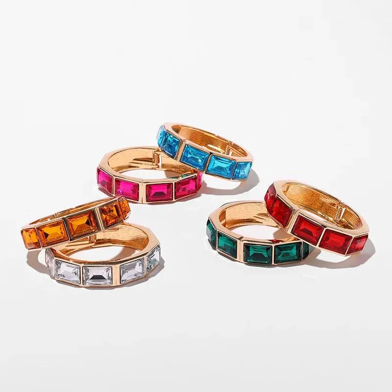 New Design Multicolour Crystal Bracelets For Women - Handmade Bohemian Shiny Fashion Party Jewellery