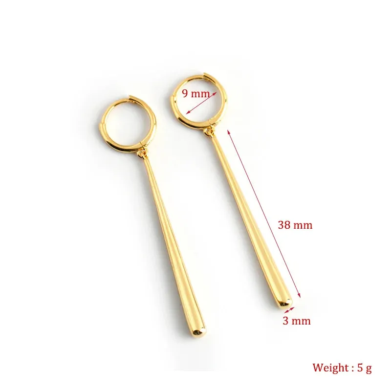 New Fashion Long Pendant Drop Earrings For Women Elegant Dangle Jewelry