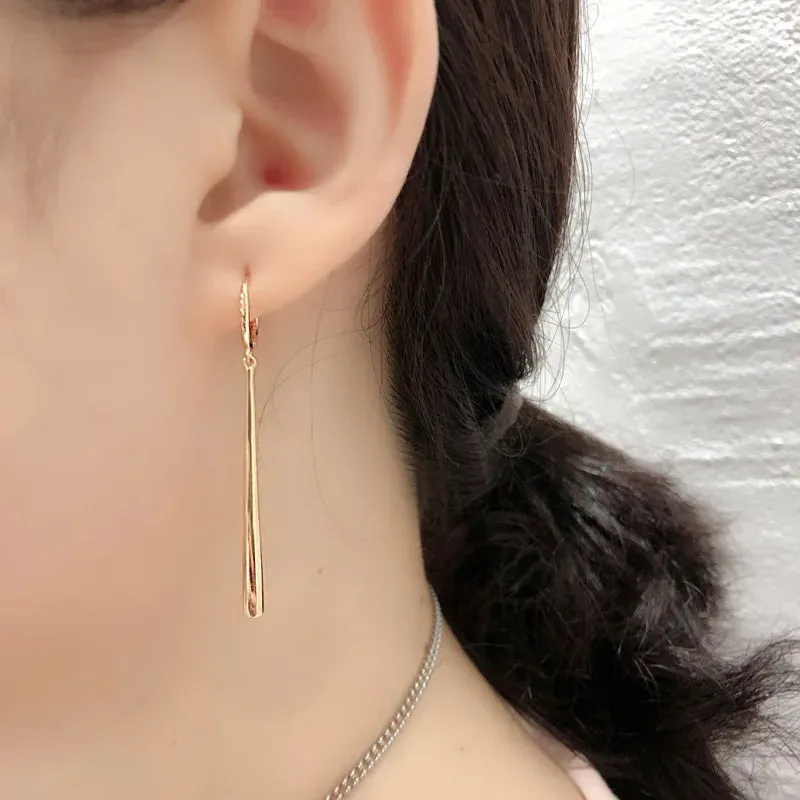 New Fashion Long Pendant Drop Earrings For Women Elegant Dangle Jewelry