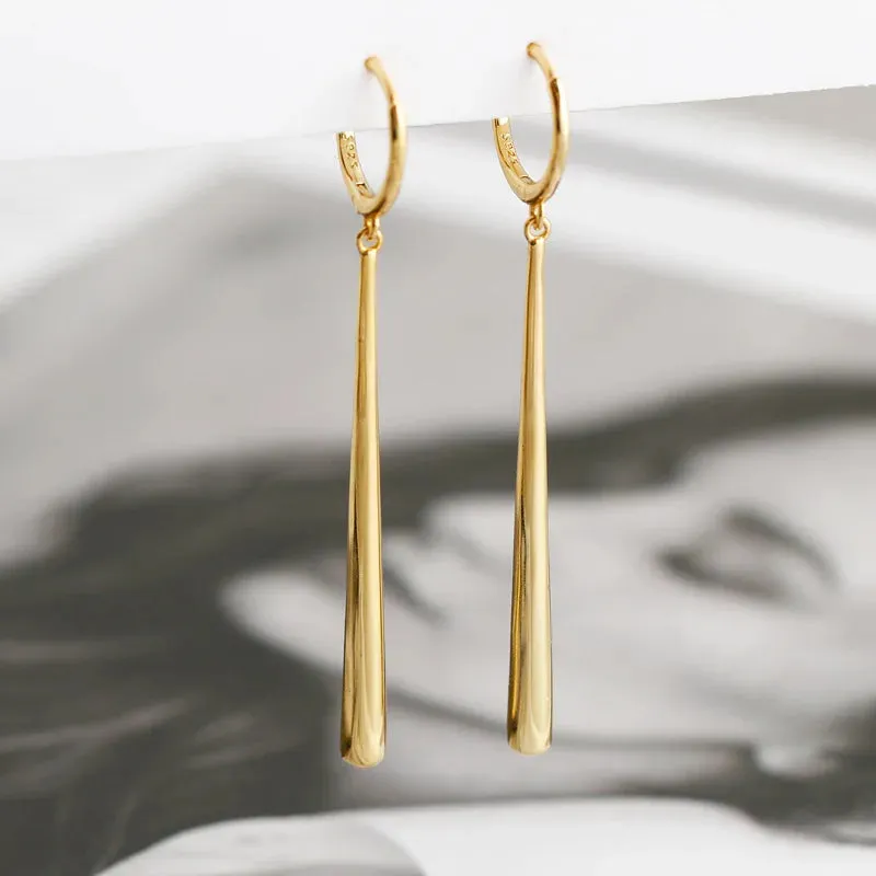 New Fashion Long Pendant Drop Earrings For Women Elegant Dangle Jewelry