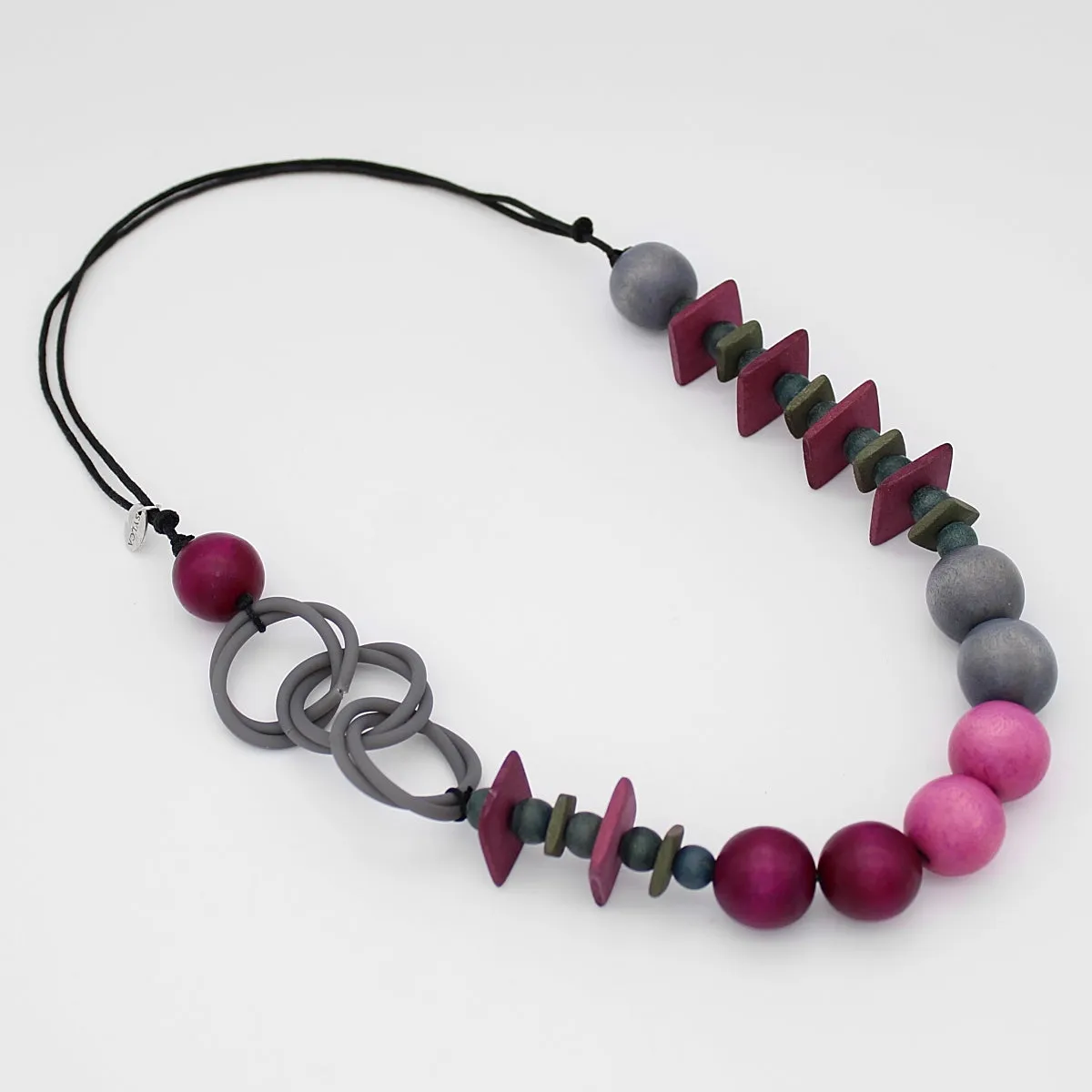Ombre Fuchsia Statement Necklace