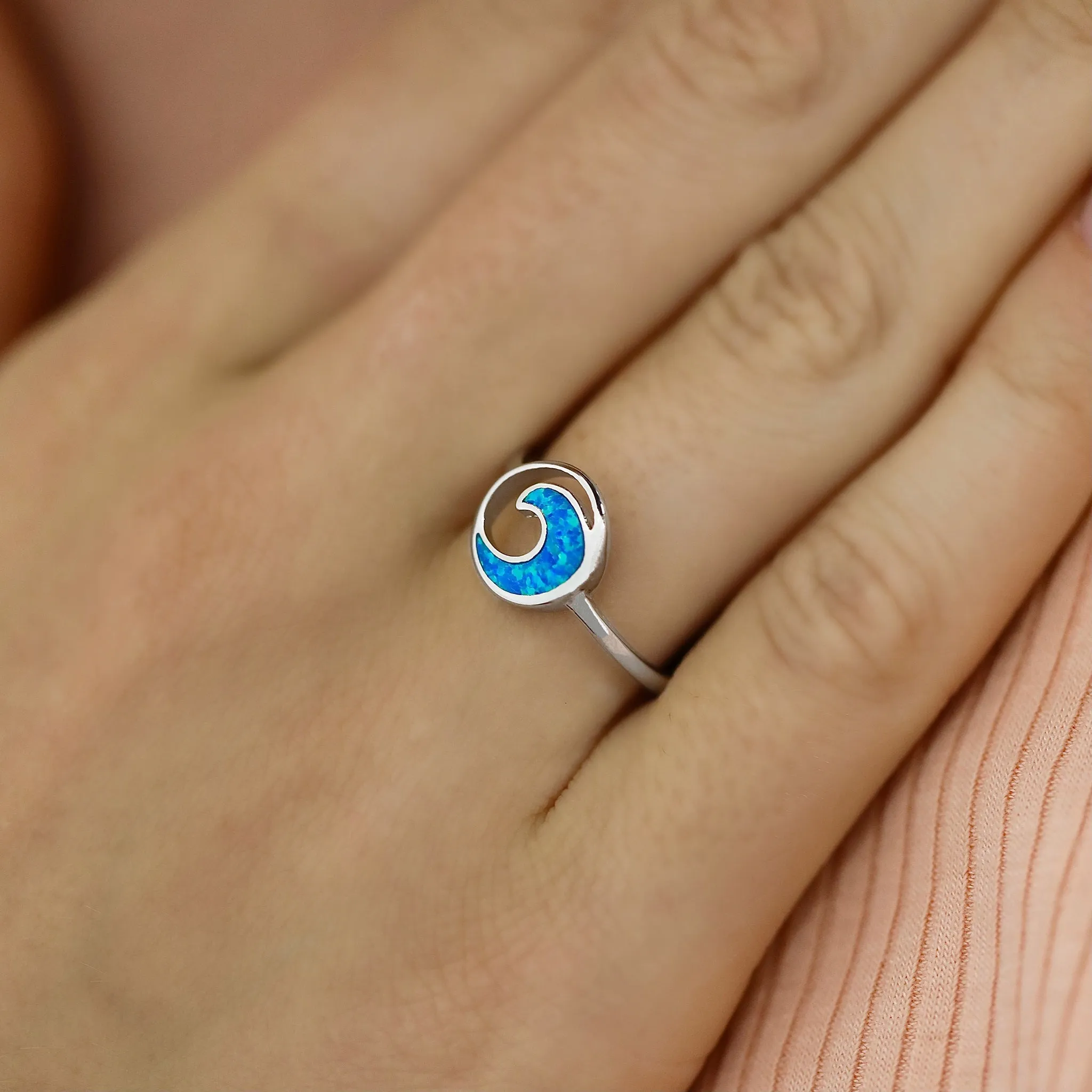 Opal Rip Curl Ring