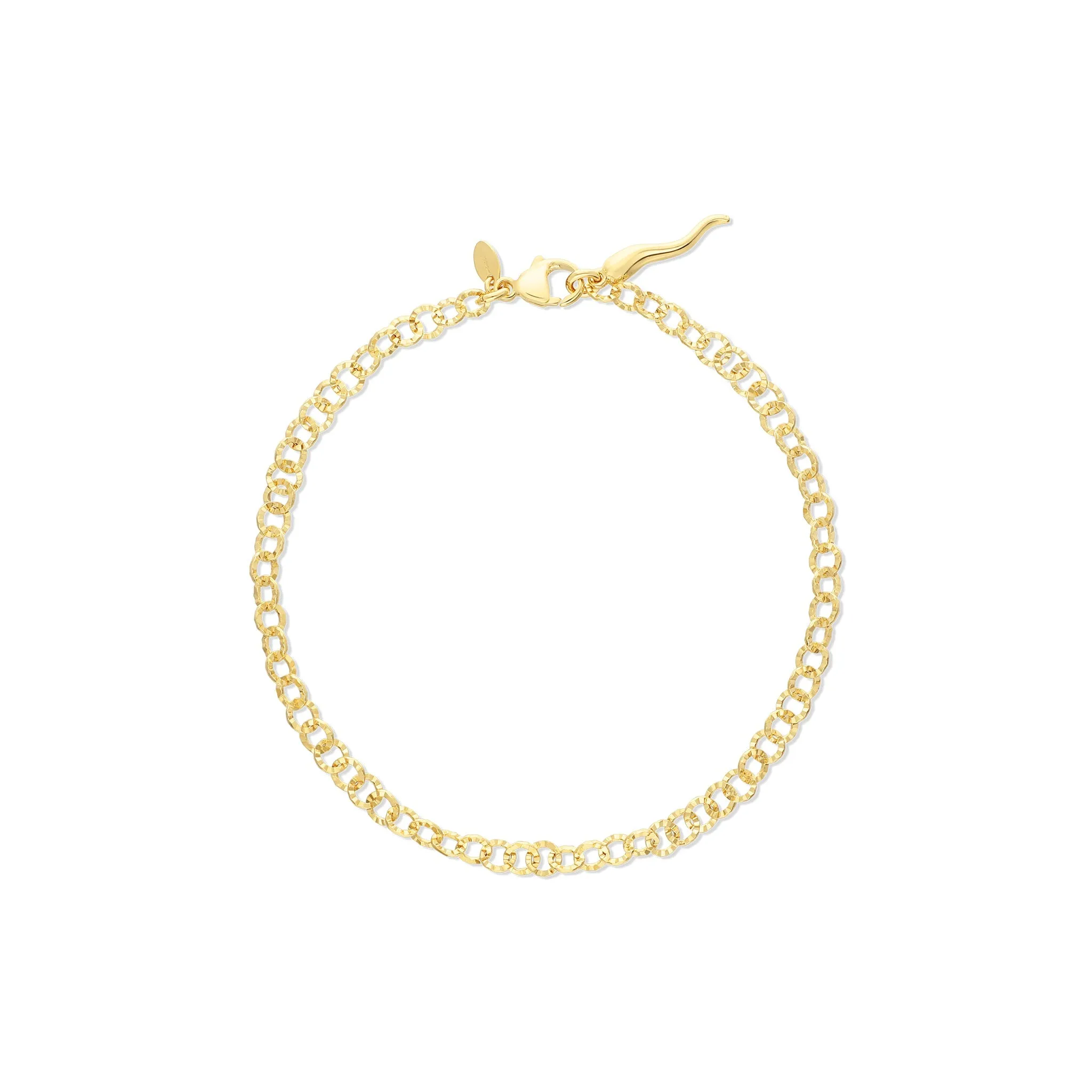 Open Link Lucky Horn Anklet