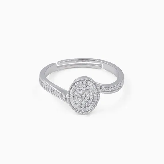 Oval Shape 925 Sterling Silver Ring