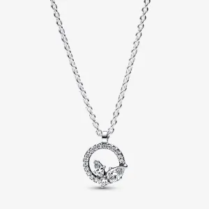 Pandora Sparkling Herbarium Circle & Cluster Pendant Necklace