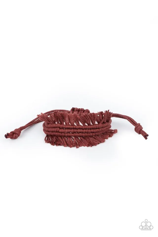 Paparazzi Bracelet ~ Make Yourself at HOMESPUN - Brown