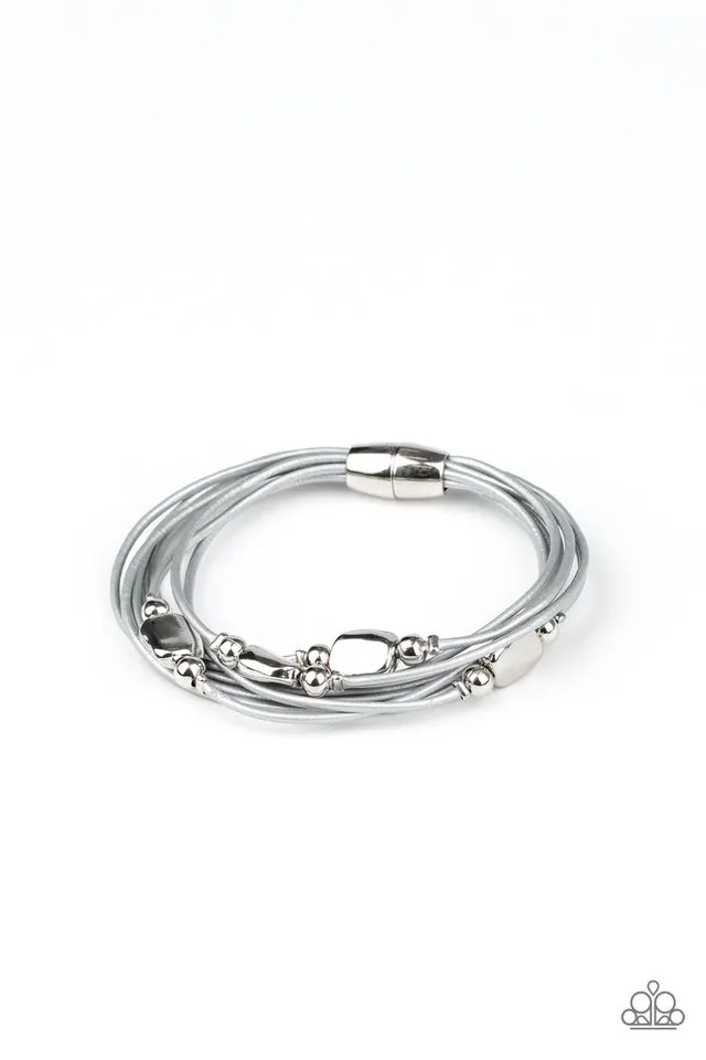 Paparazzi Bracelet ~ Raw Edge - Silver