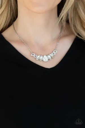 Paparazzi Necklace ~ Bride-to-BEAM - White