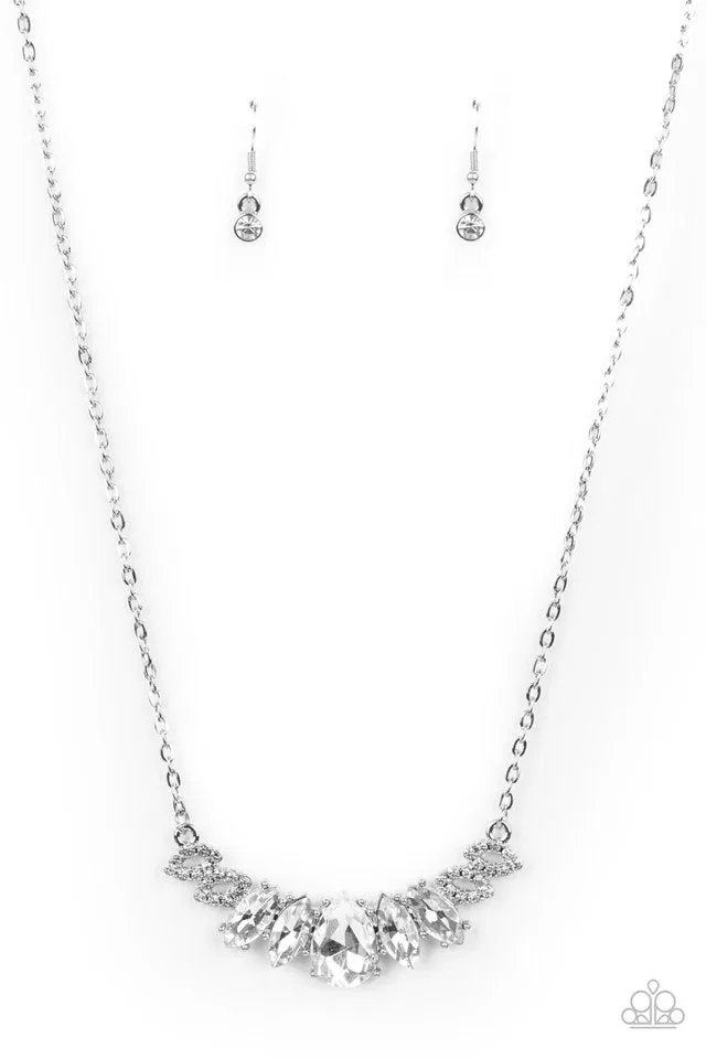 Paparazzi Necklace ~ Bride-to-BEAM - White