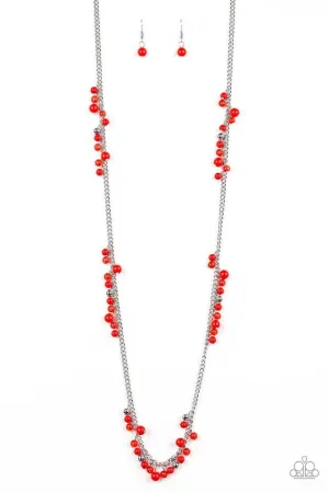 Paparazzi Necklace ~ Miami Mojito - Red