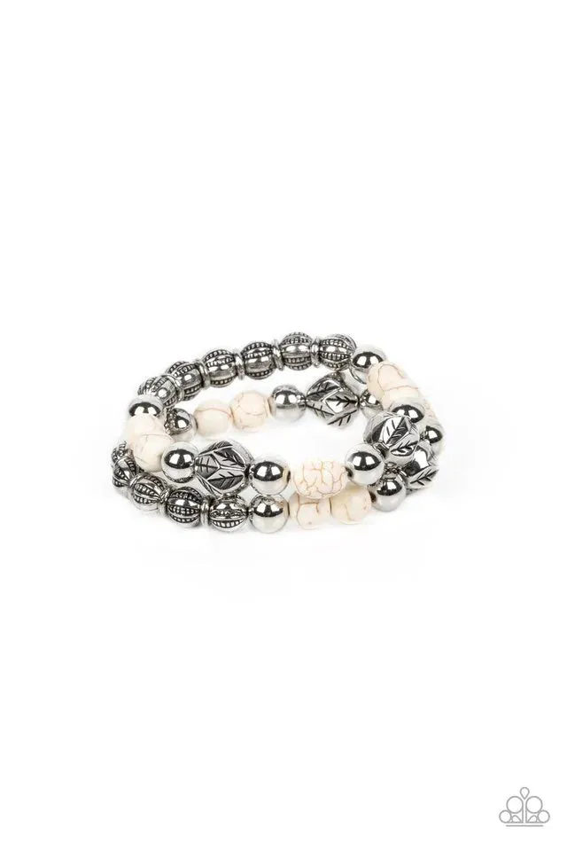 Paparazzi Sagebrush Saga - White Bracelets