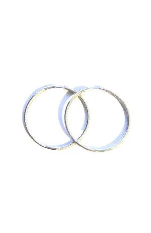 Pave Hinge Hoop