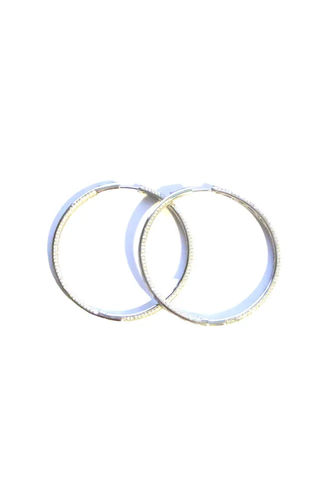 Pave Hinge Hoop