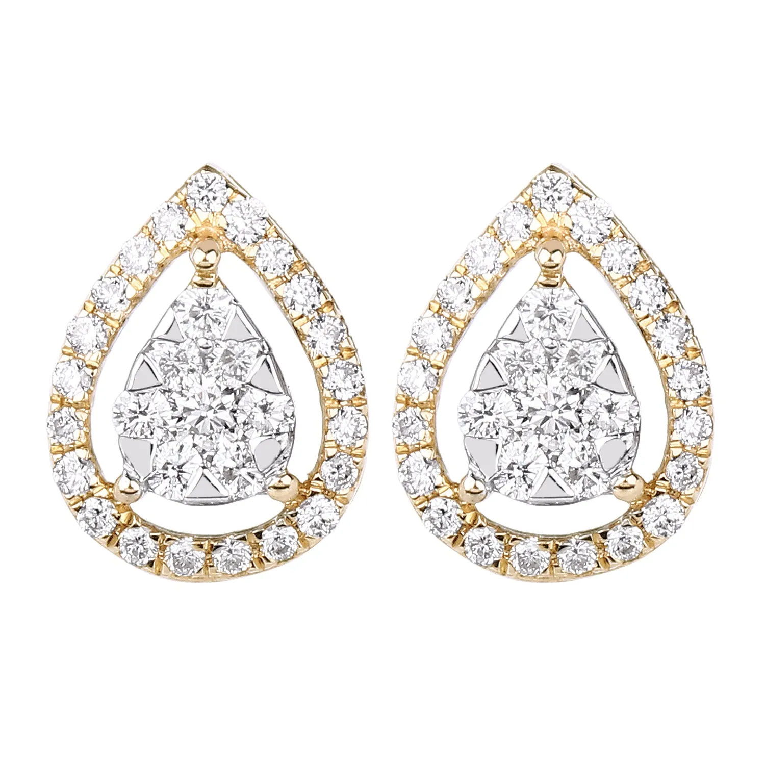 Pear illusion Earrings For Women : IJER0089