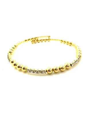 Pearl & Gold Bead Wrap Bracelet