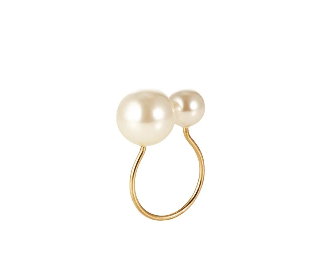 Pearl Napkin Rings, Set of 4