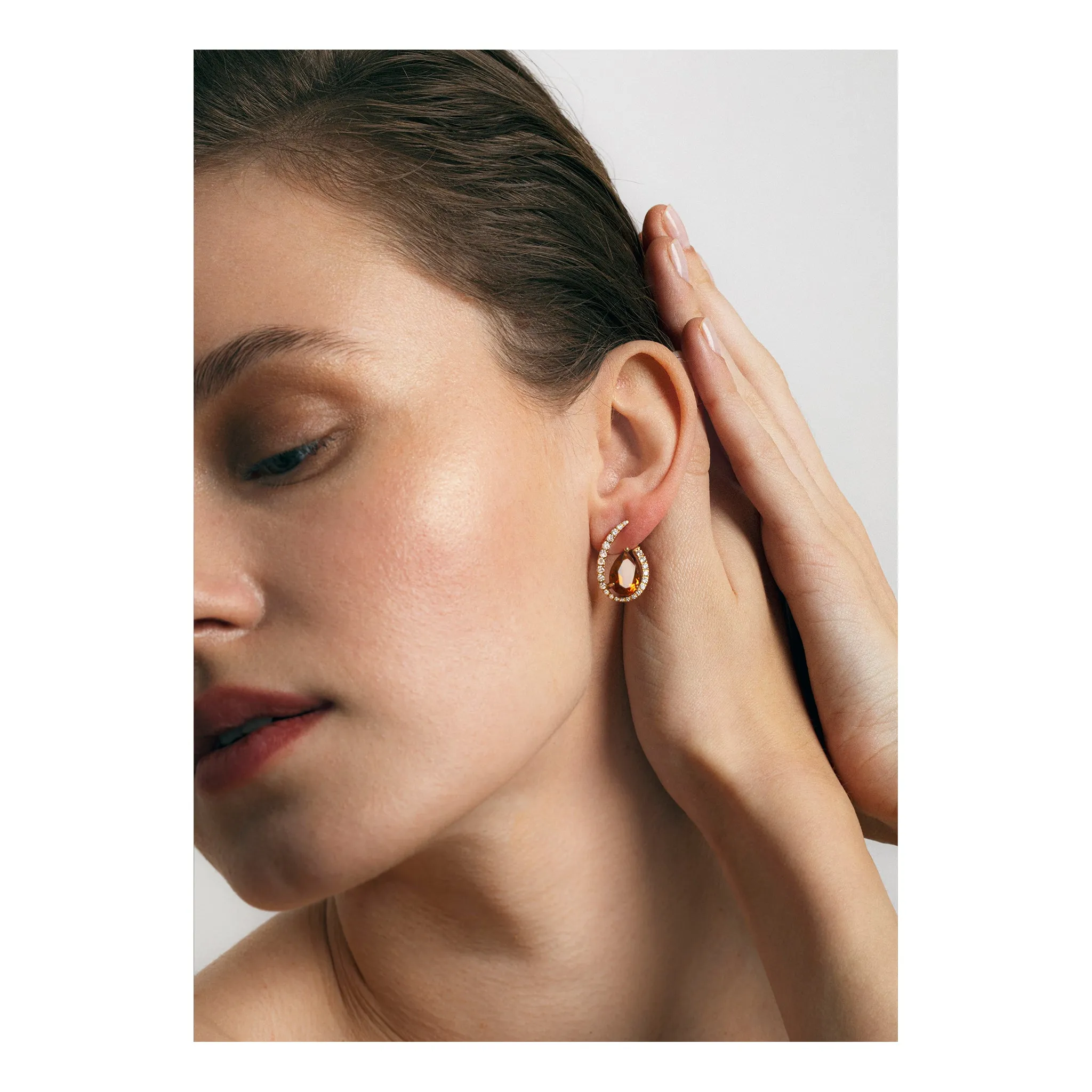 Peculiarly Curved Teardrop Earrings