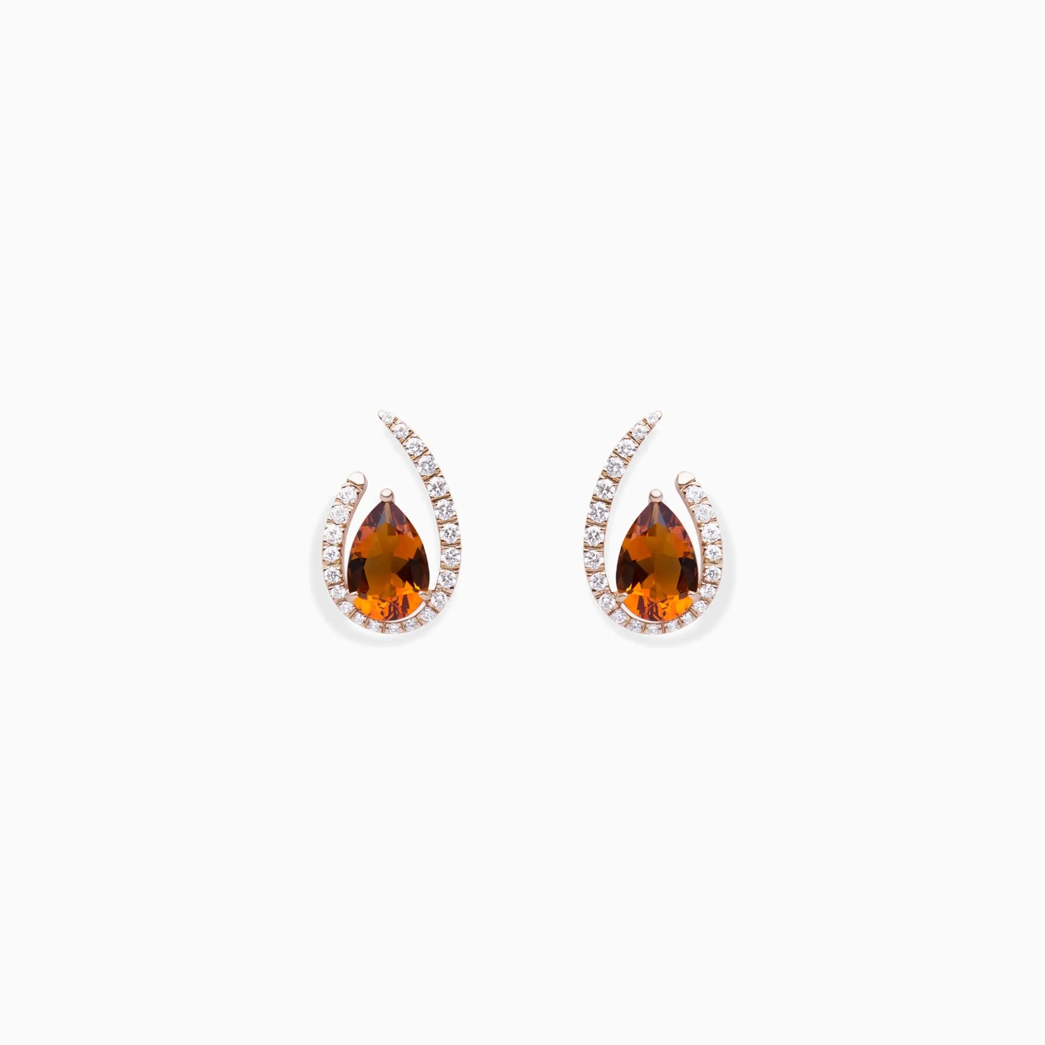 Peculiarly Curved Teardrop Earrings