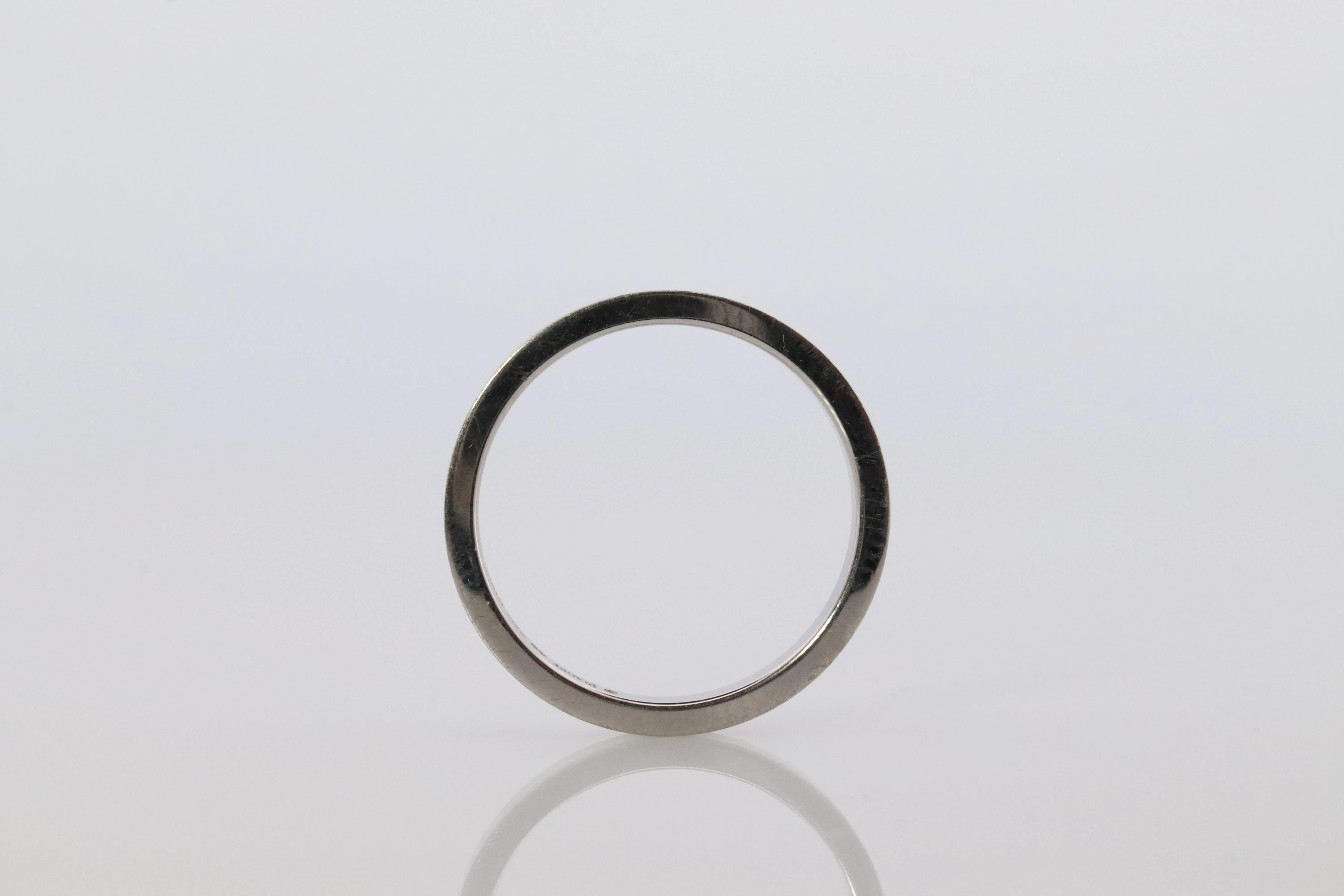 Piaget Ring. Genuine PIAGET PT950 Platinum Square Wedding Band.