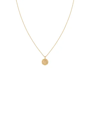 Pisces Zodiac Pendant Necklace in Gold