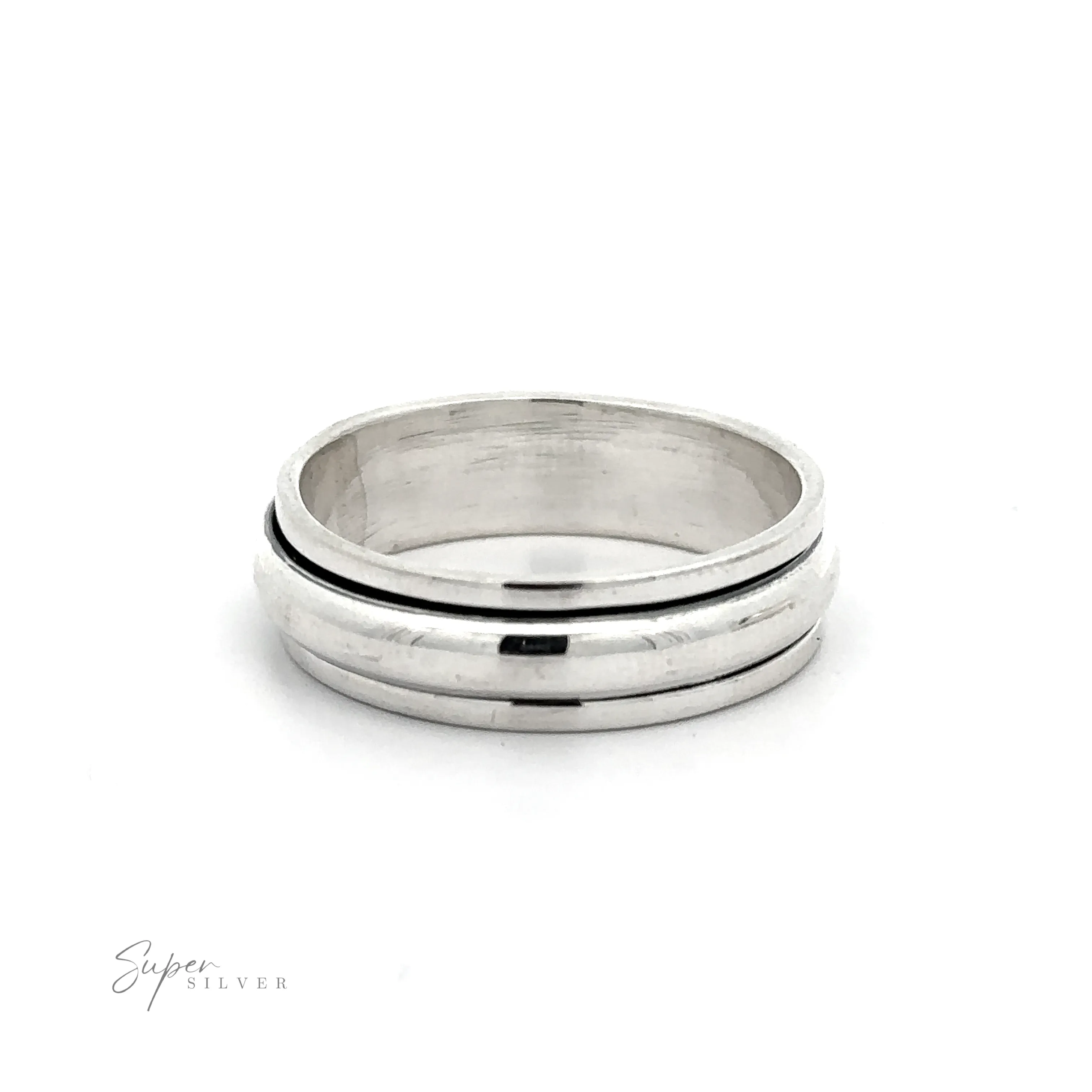 Plain Rounded Spinner Ring