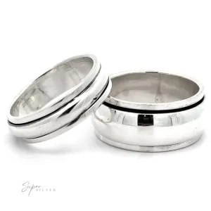 Plain Rounded Spinner Ring