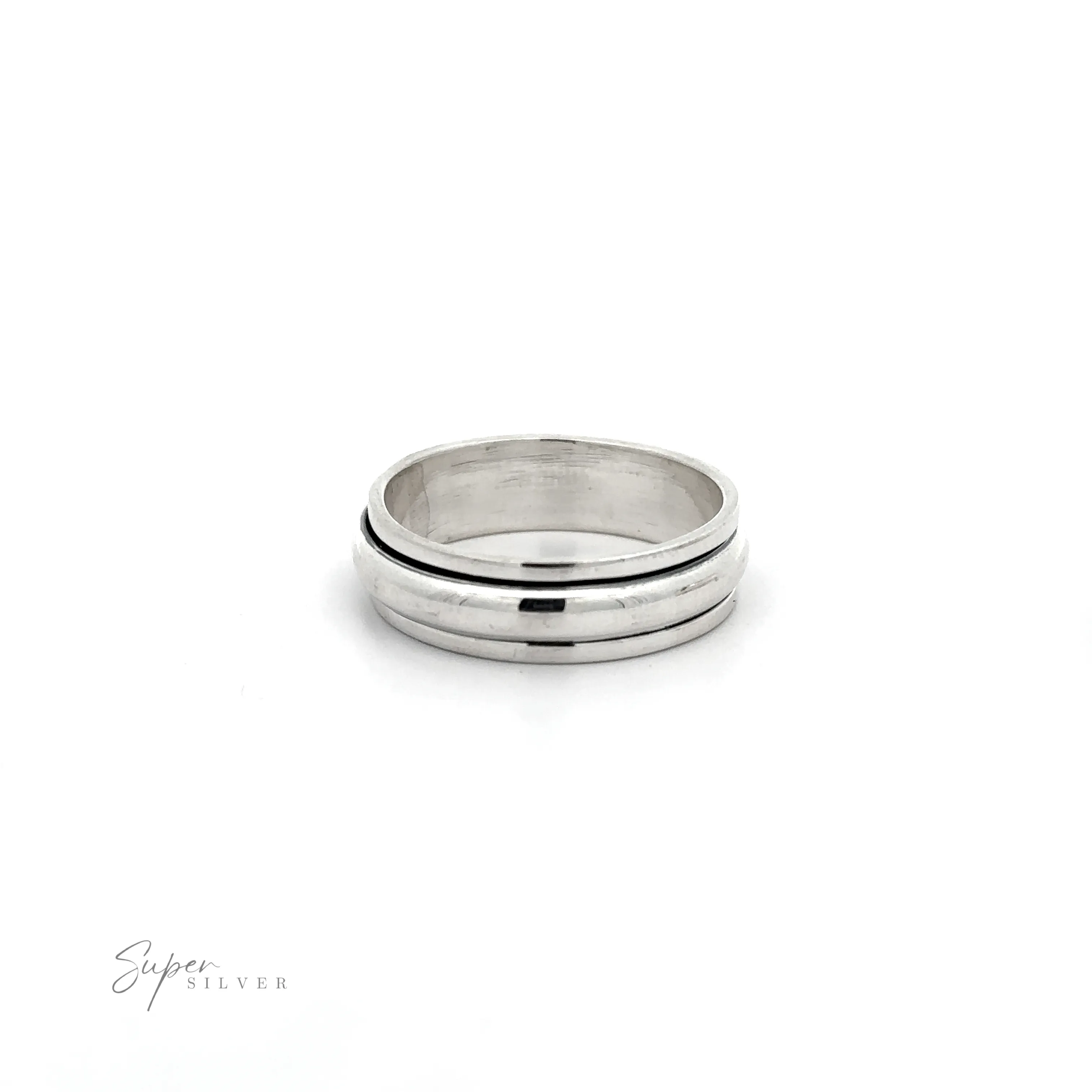 Plain Rounded Spinner Ring