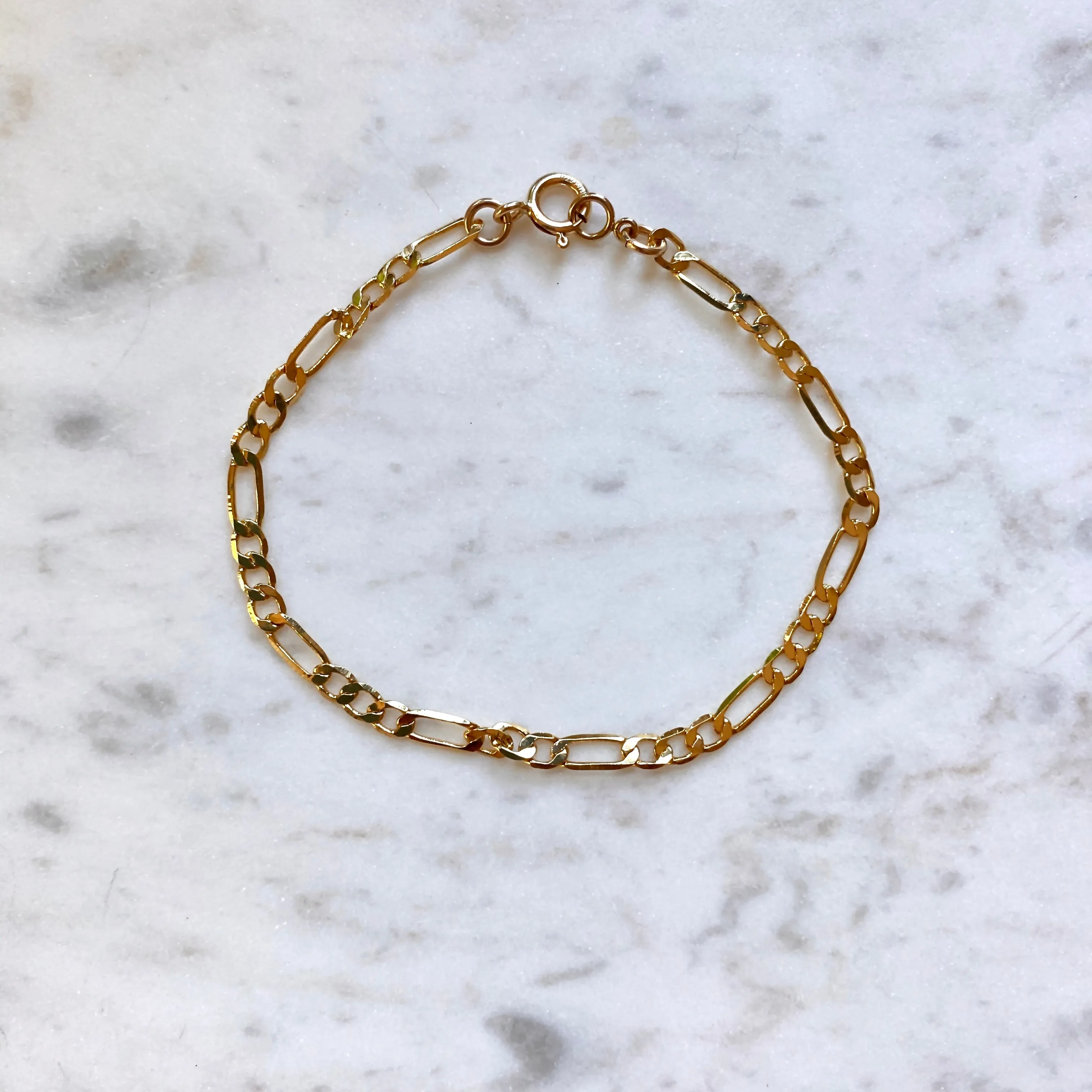 Protextor Parrish Figaro Bracelet in Gold