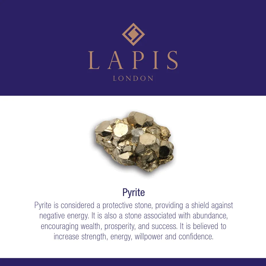 Pyrite Gemstone Bracelet - 4mm Faceted