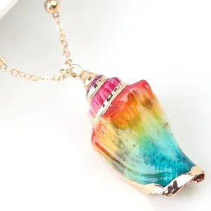 Rainbow Shell Necklace
