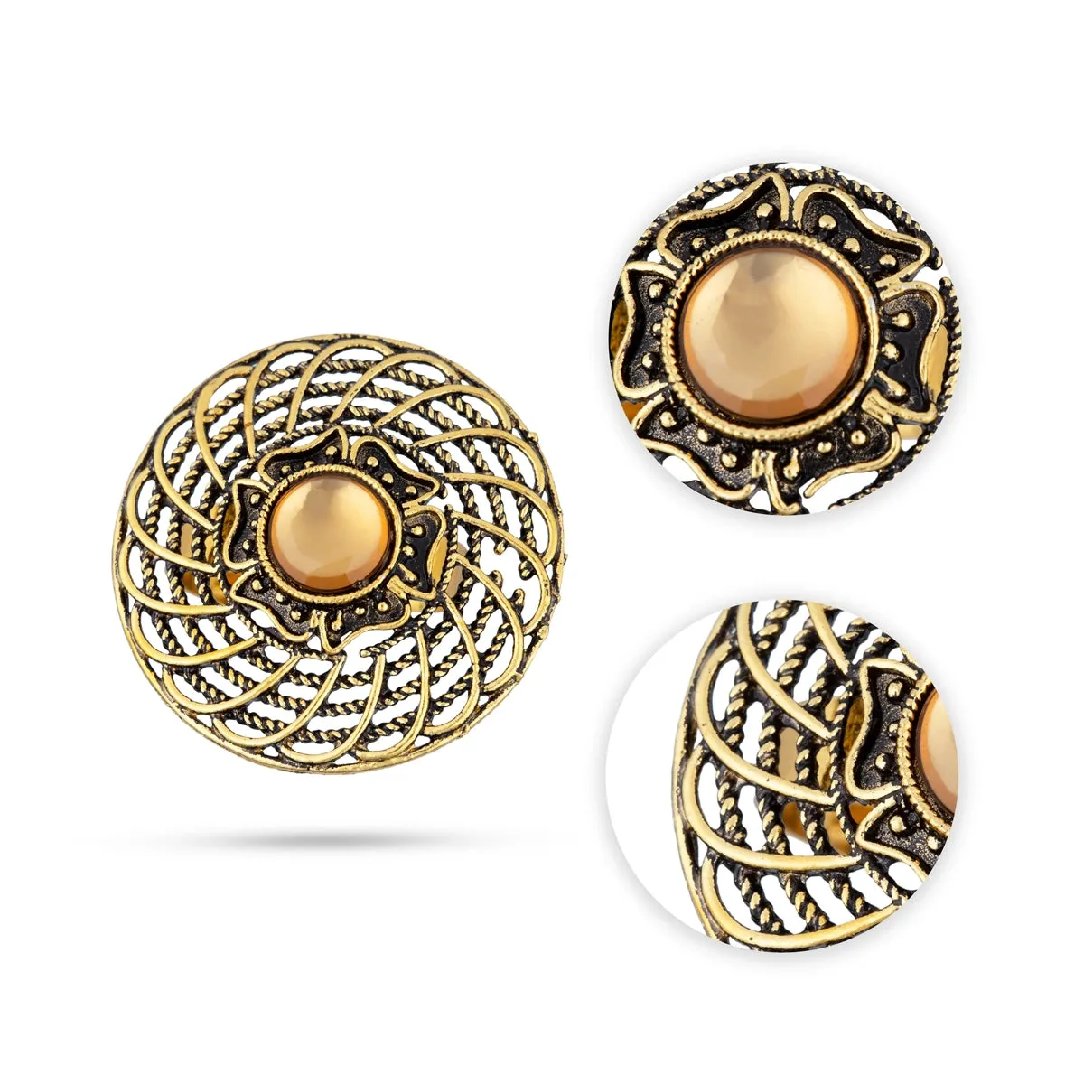 Ramola Ring - 1 Inch | Stone Ring/ Stone Jewellery for Men & Women