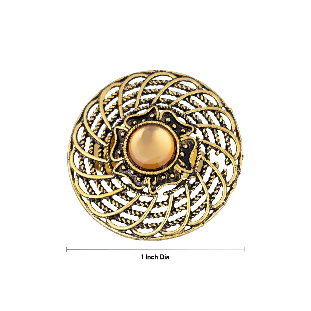 Ramola Ring - 1 Inch | Stone Ring/ Stone Jewellery for Men & Women