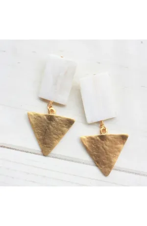 Rectangle Shell Post with Large Metal Triangle