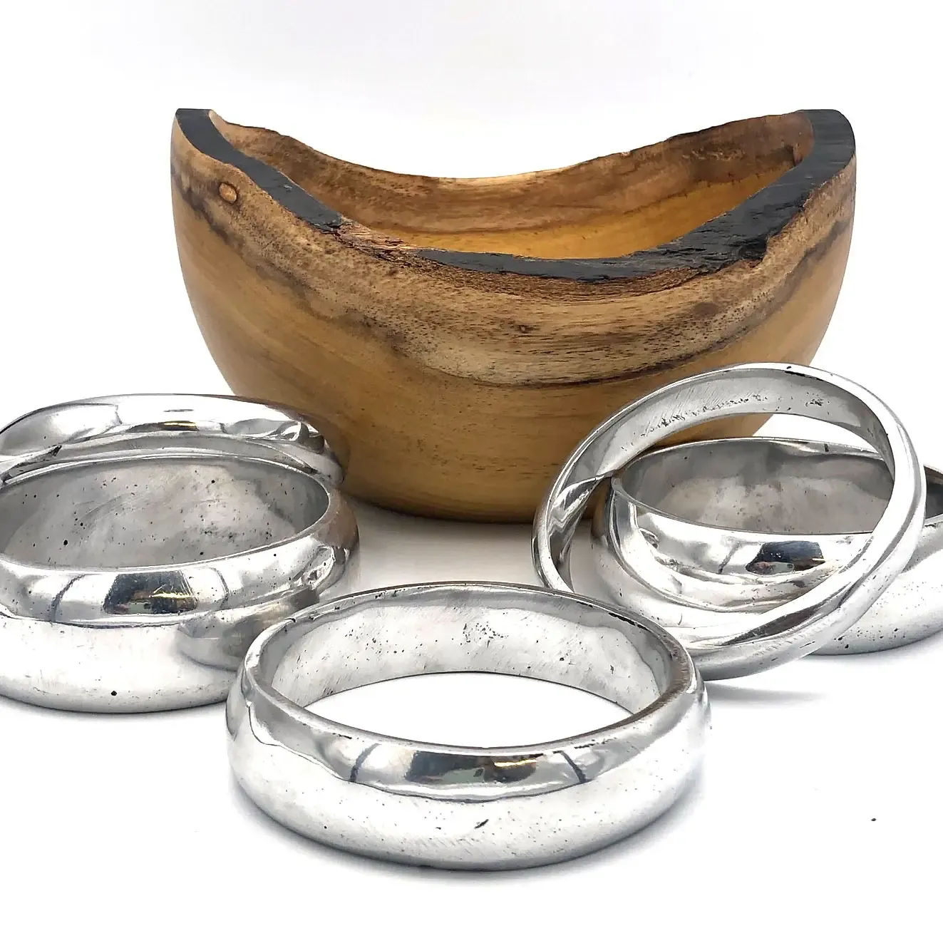 Recycled Aluminum Bangle Bracelet