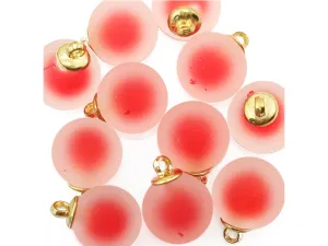 Red Spherical Acrylic Beads With Hook