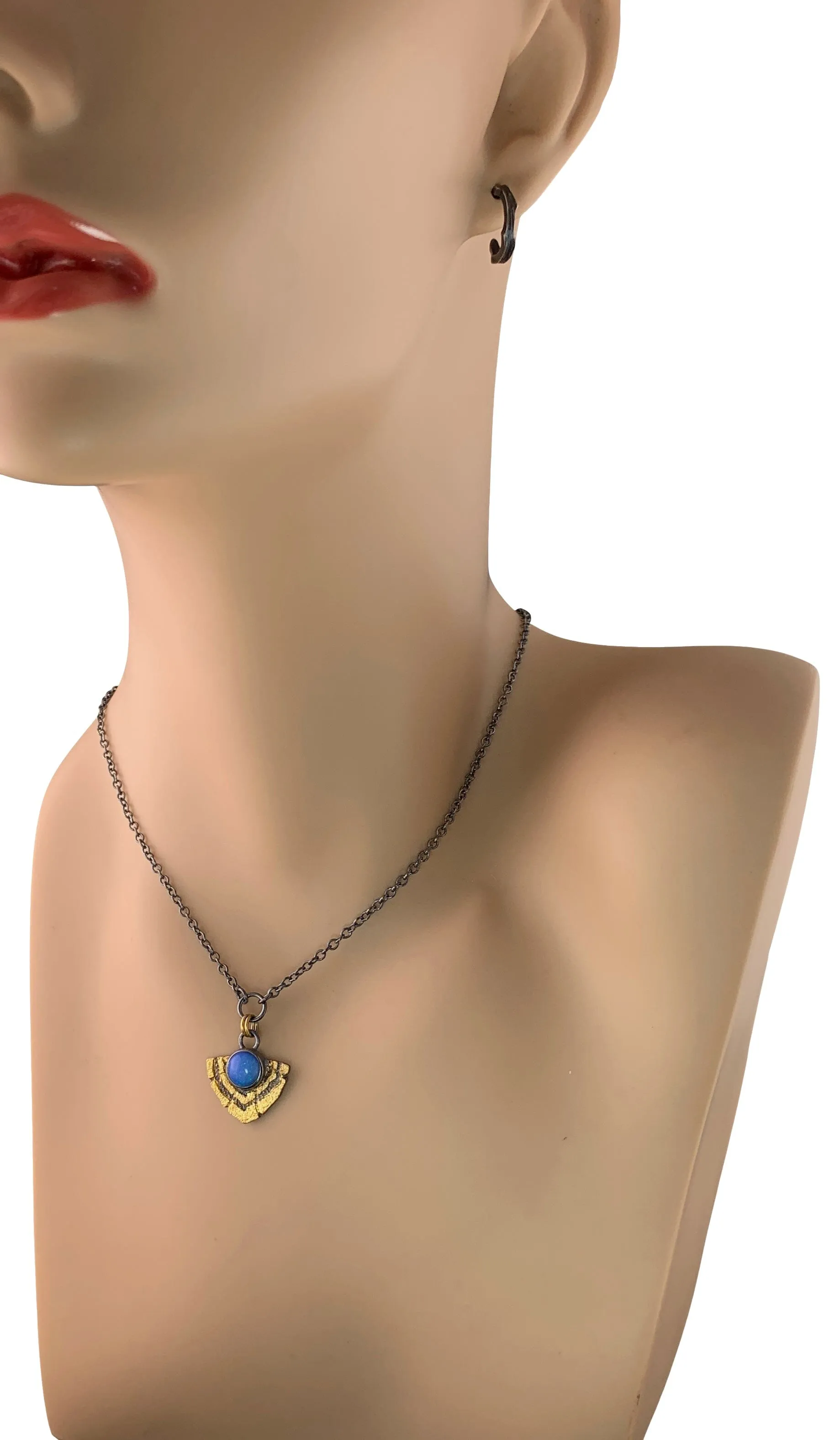 Redwood Pendant with Opal