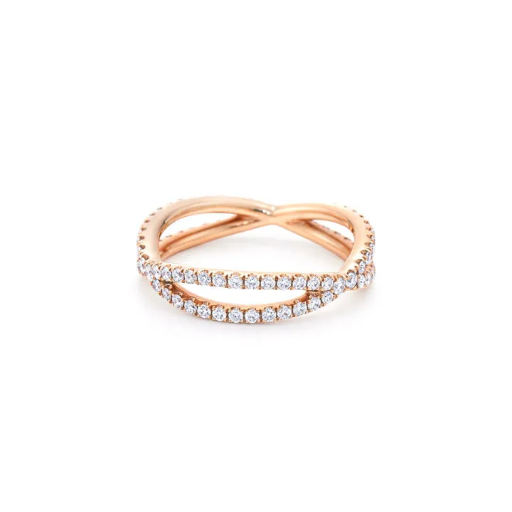Ring with Pavé Diamonds