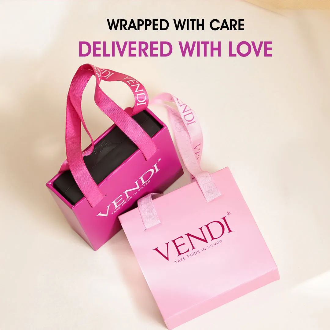 Rose Gold Plated 925 Pink Enamel Heart Pendants