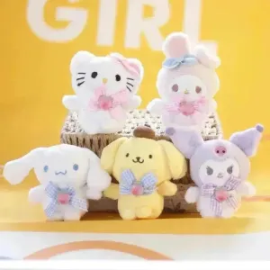 Sanrio Character Ribbon Plush Pendants