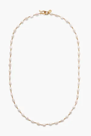 Santa Fe Necklace White Pearl