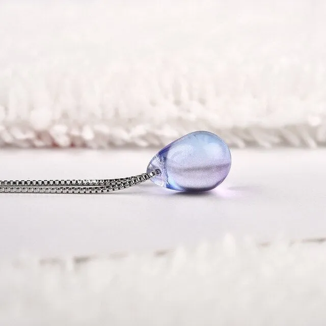 Save Ocean Animals Jewelry Necklace |  Mermaid Tear Necklace