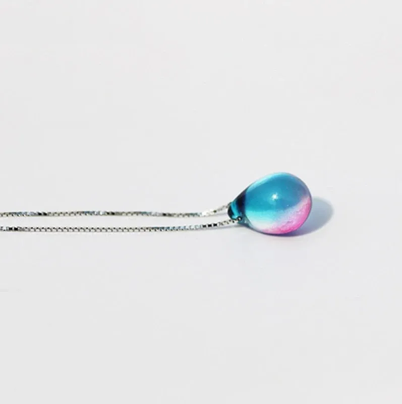 Save Ocean Animals Jewelry Necklace |  Mermaid Tear Necklace